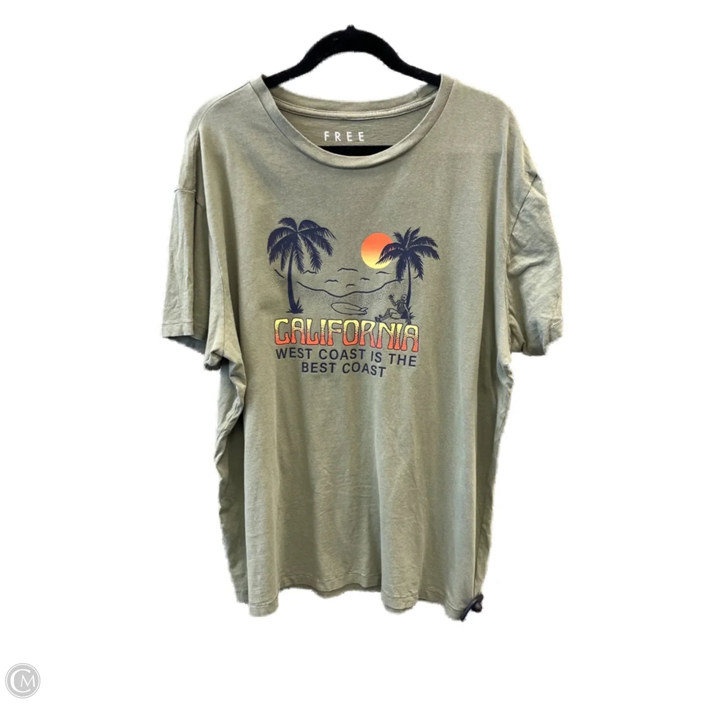 Top Short Sleeve By Clothes Mentor In Green, Size: Xl