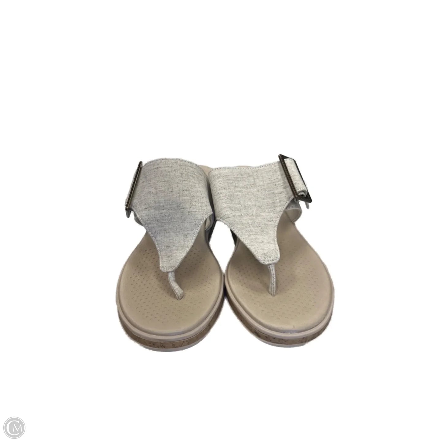 Sandals Heels Wedge By Bzees In Tan, Size: 8.5