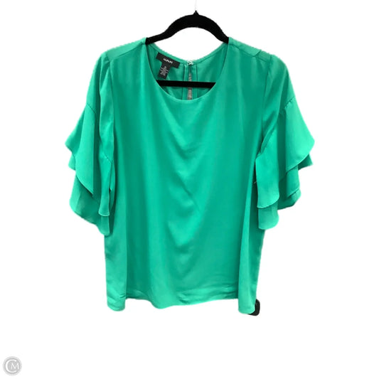 Blouse Short Sleeve By Alfani In Green, Size: Xl