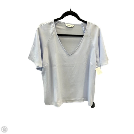 Top Short Sleeve By Nine West Apparel In Blue, Size: M