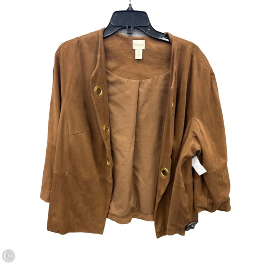 Blazer By Chicos In Brown, Size: L