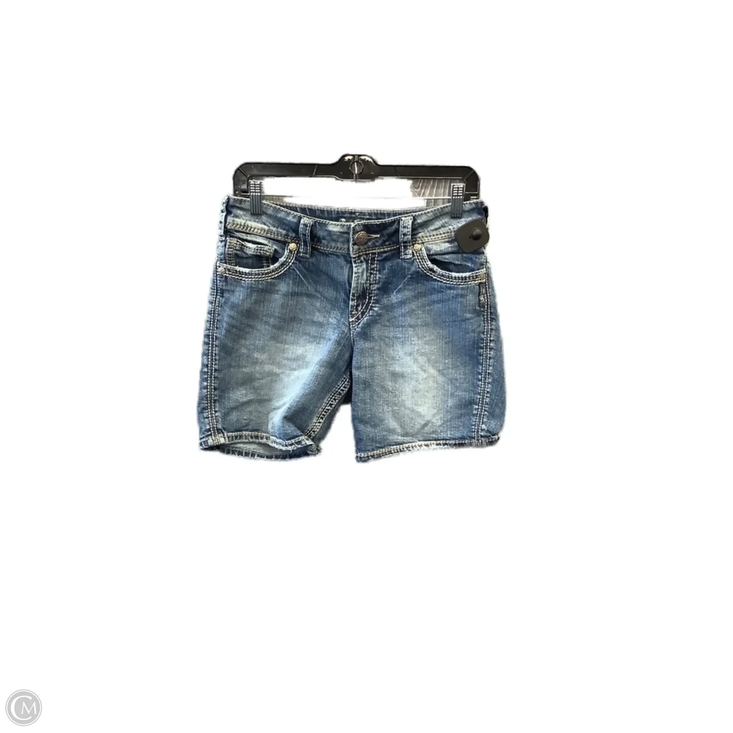 Shorts By Silver In Blue Denim, Size: 8