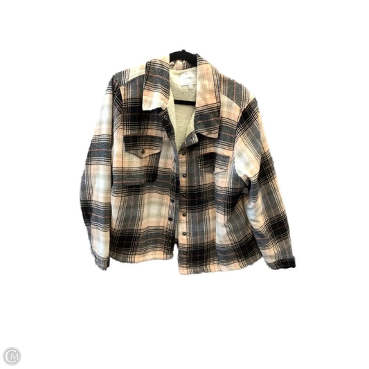 Jacket Faux Fur & Sherpa By Lucky Brand In Plaid Pattern, Size: Xl