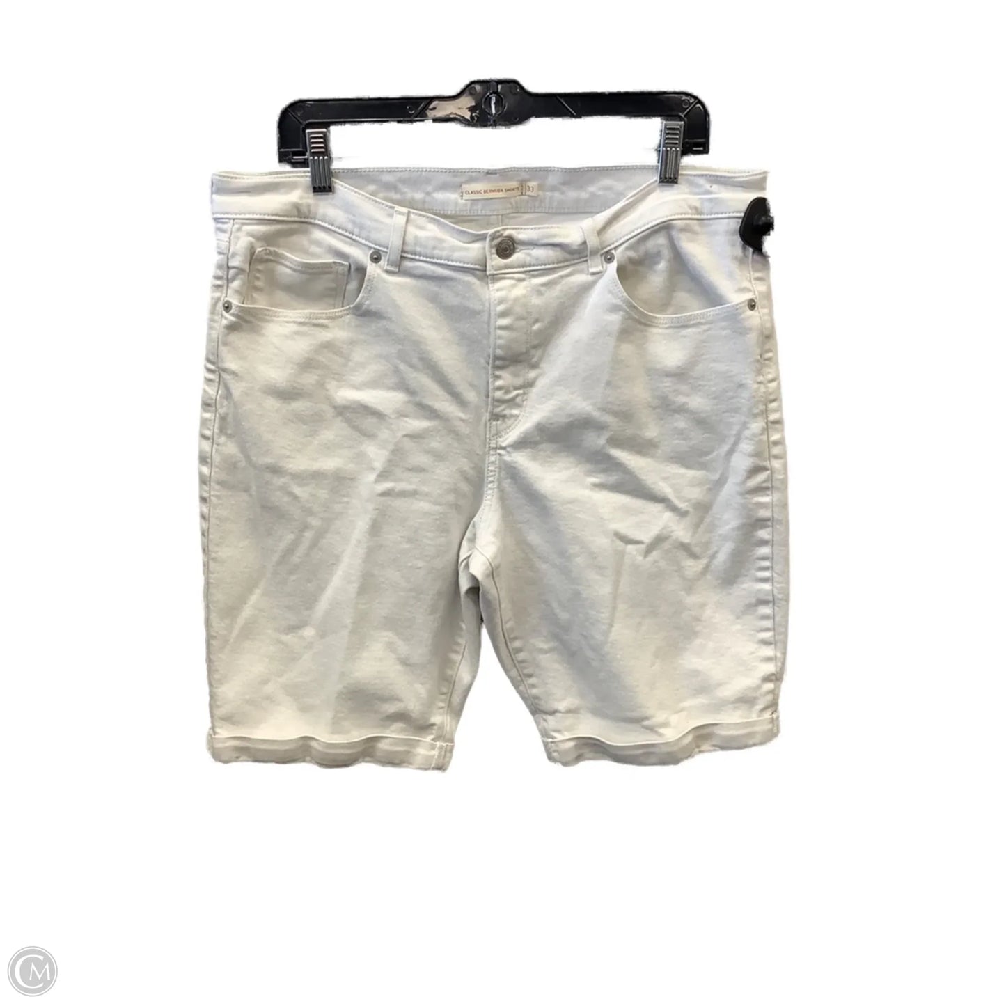Shorts By Levis In White Denim, Size: 16