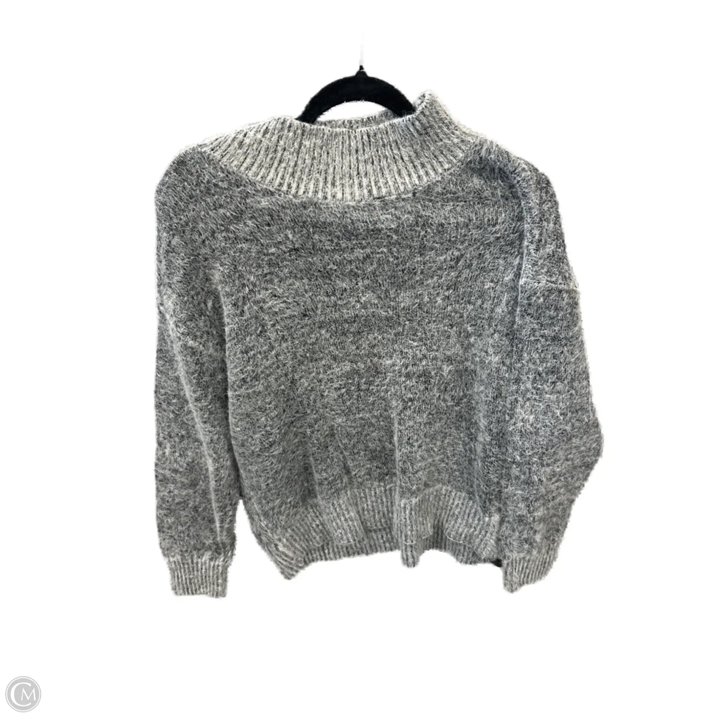 Sweater By Falls Creek In Grey, Size: 1x