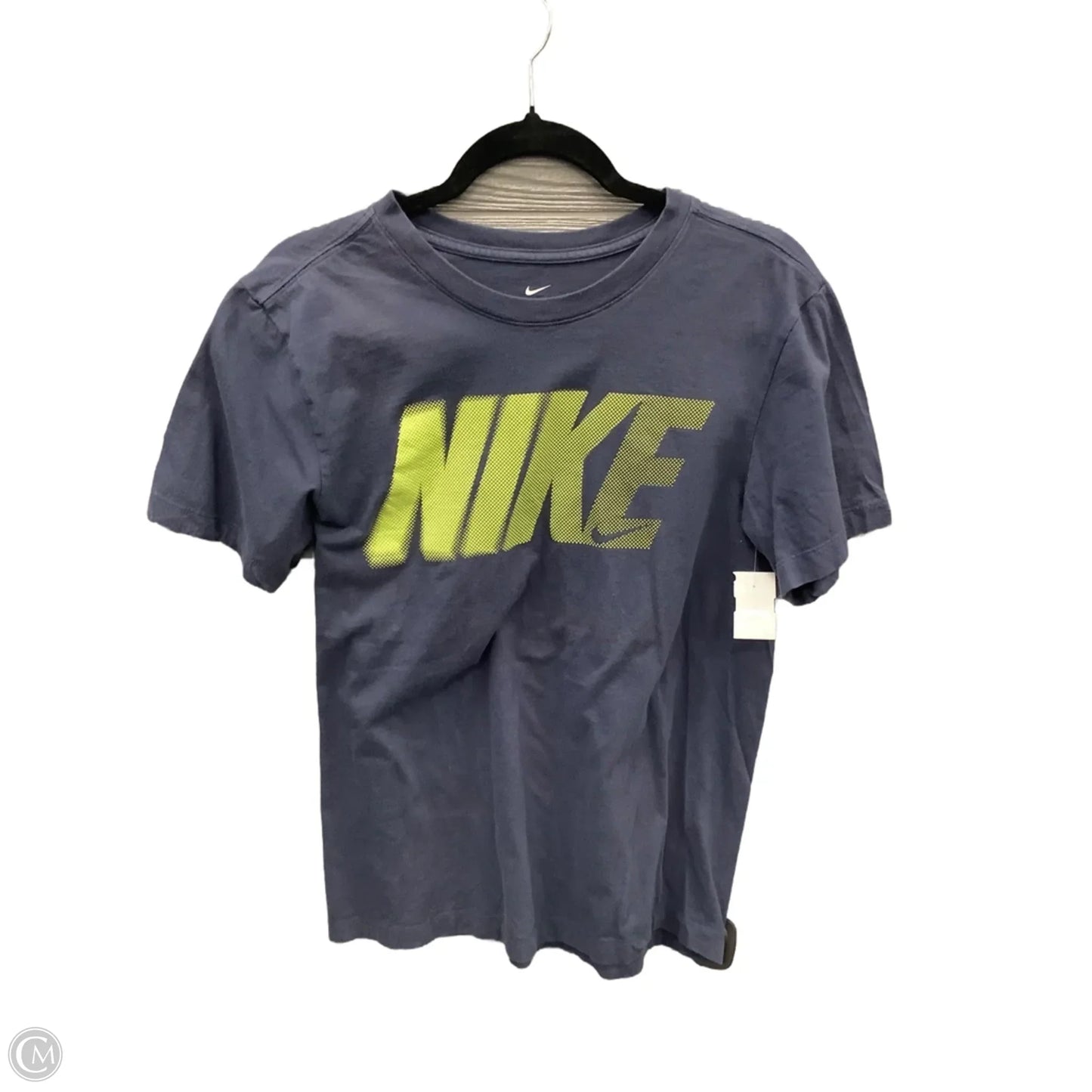 Athletic Top Short Sleeve By Nike Apparel In Blue, Size: S