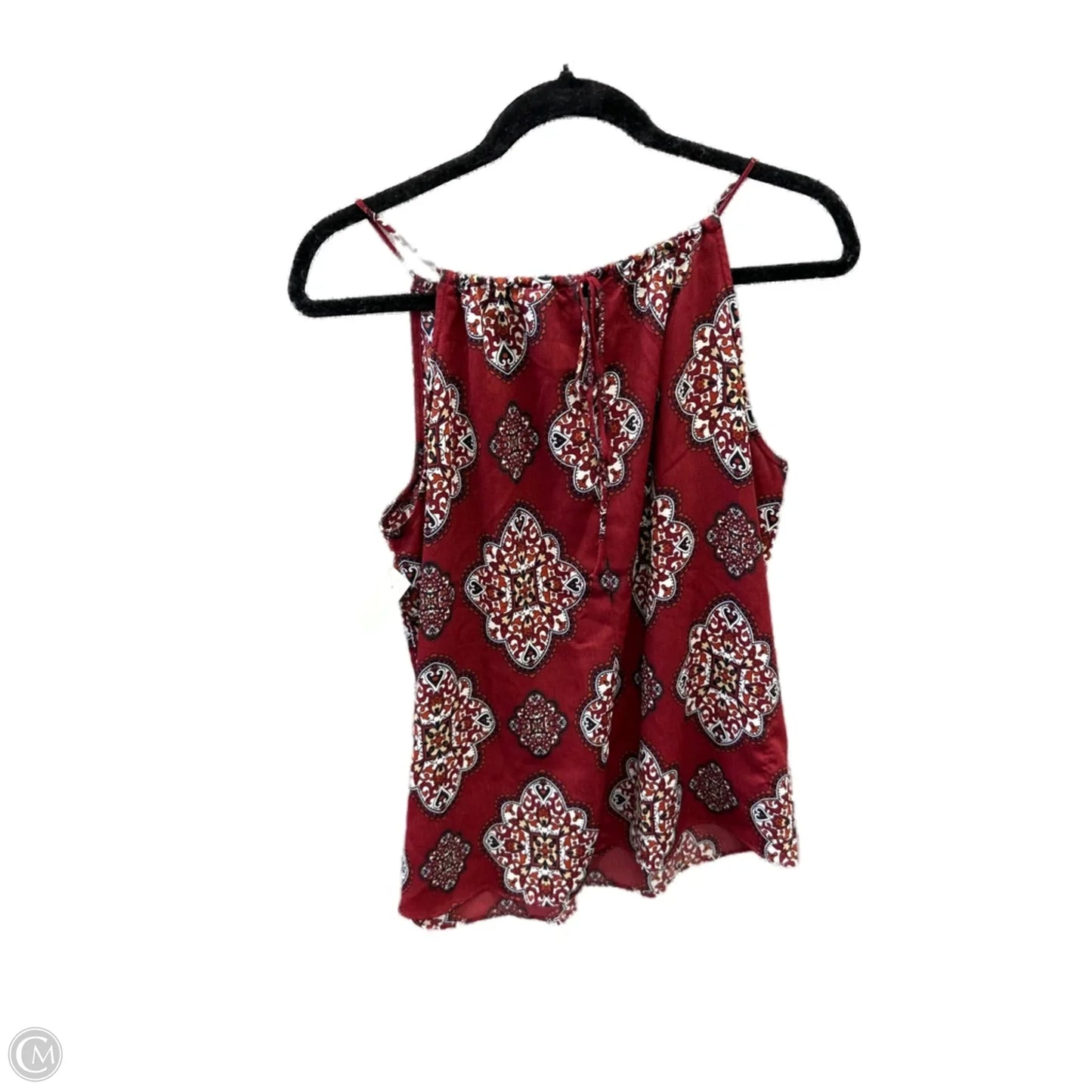 Top Sleeveless By Ann Taylor In Red, Size: M