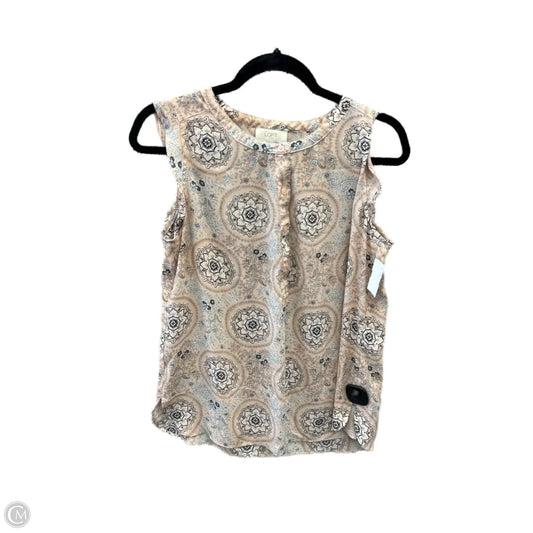 Top Sleeveless By Loft In Pink, Size: M