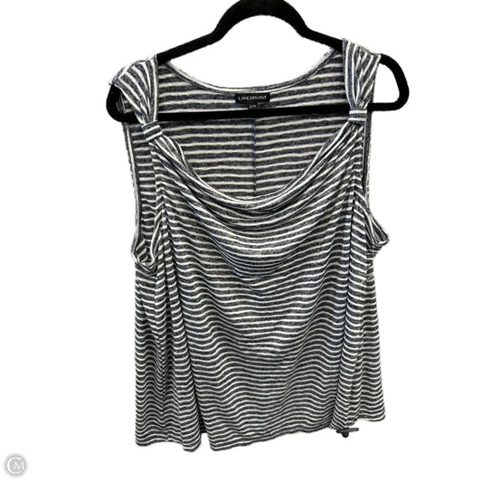 Top Sleeveless By Lane Bryant In Striped Pattern, Size: 3x