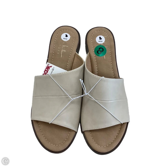 Sandals Flats By Nicole Miller In Tan, Size: 8