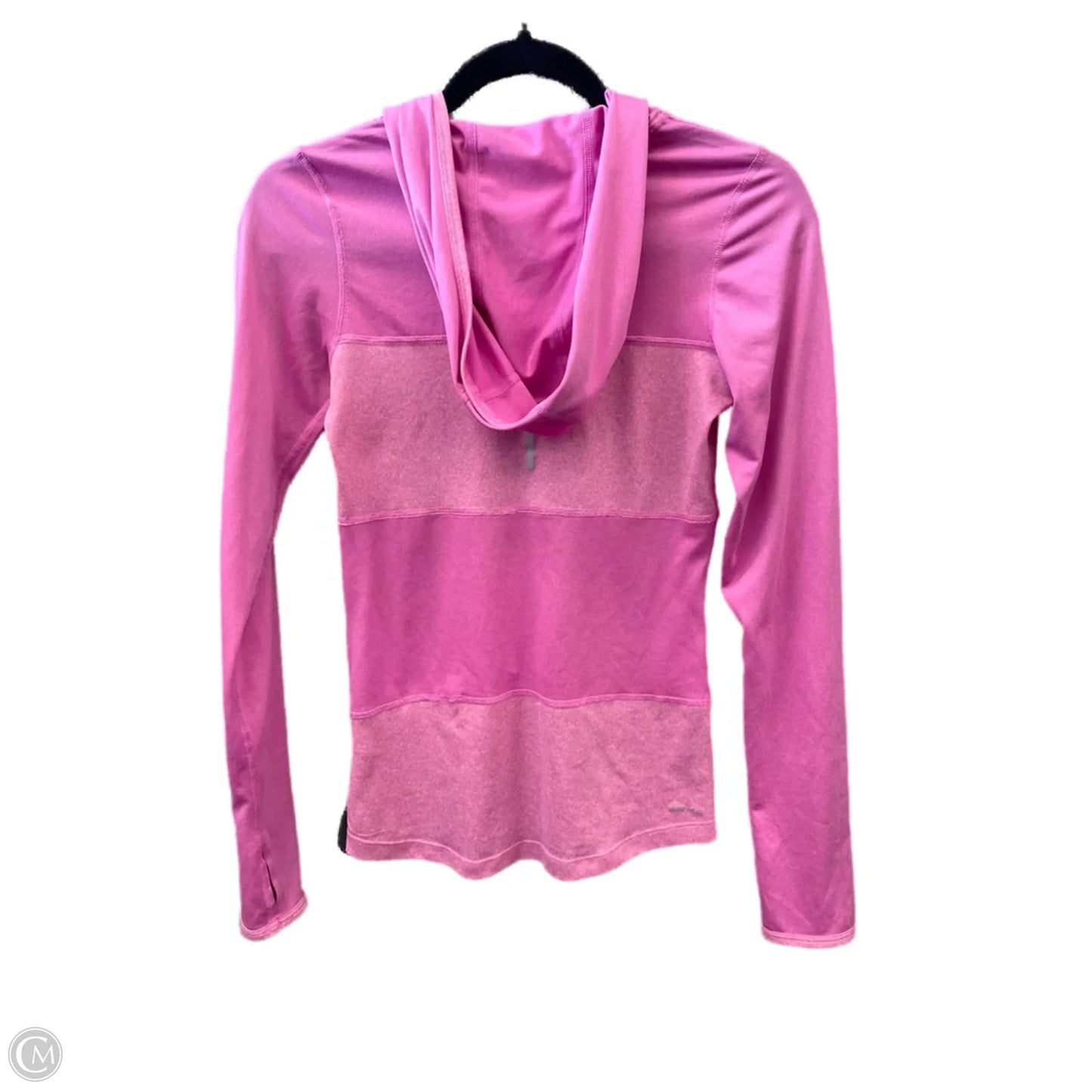 Athletic Top Long Sleeve Hoodie By Nike Apparel In Pink, Size: Xs