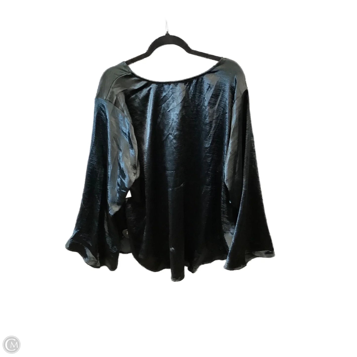 Top Long Sleeve By Ava & Viv In Black, Size: 2x