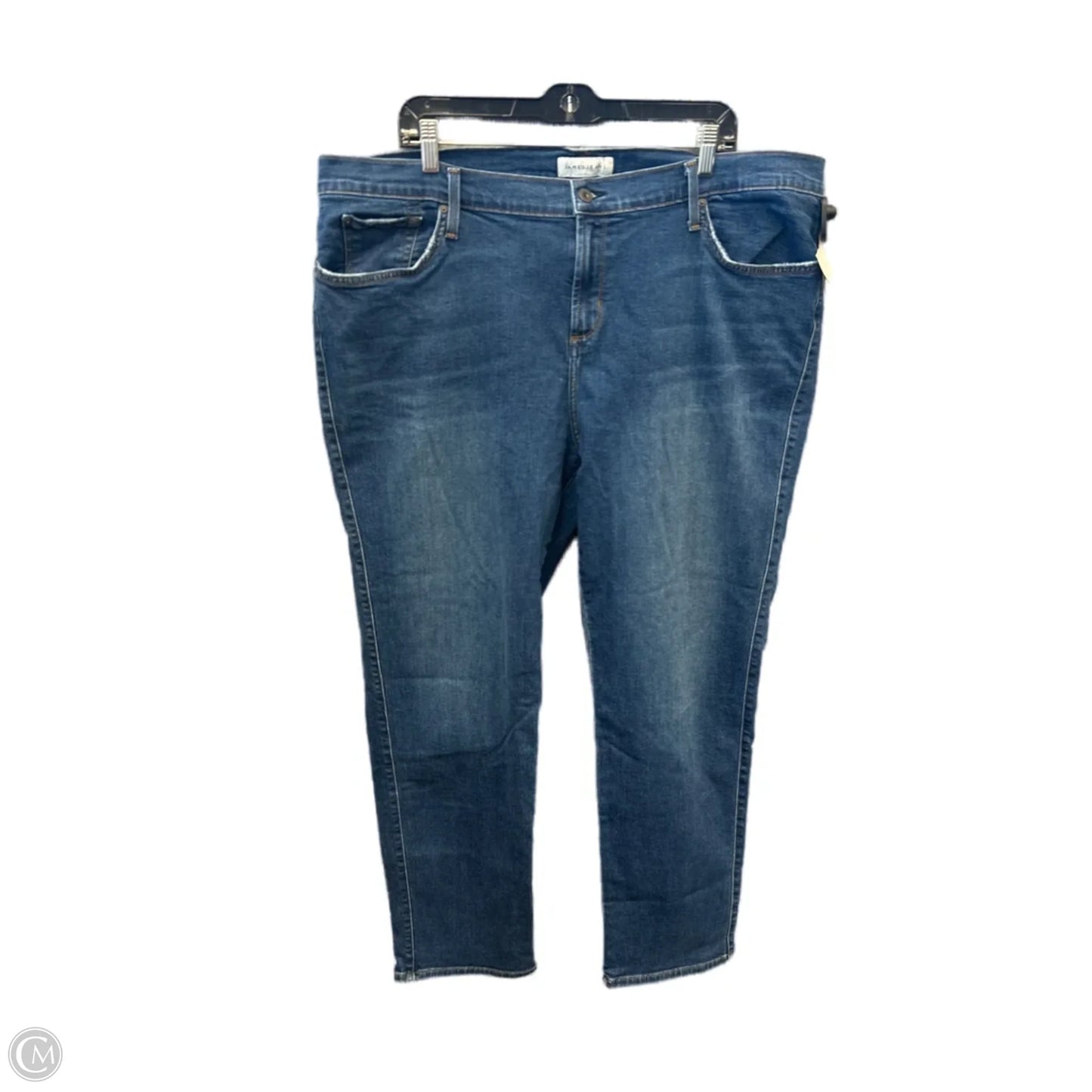 Jeans Straight By James Jeans In Blue Denim, Size: 24