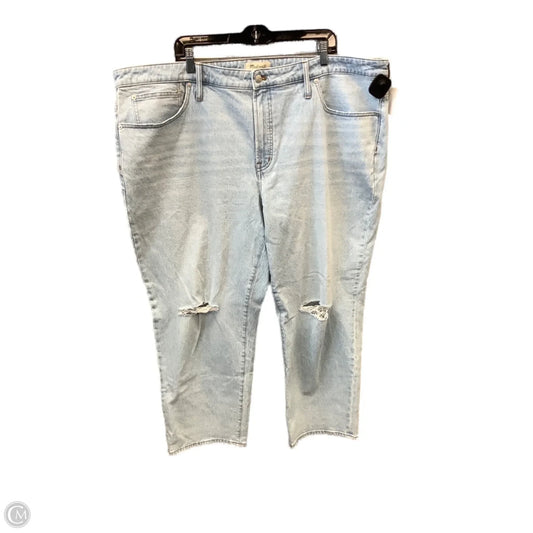 Jeans Straight By Madewell In Blue Denim, Size: 24