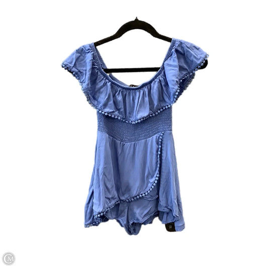 Romper By Lulus In Blue, Size: Xs