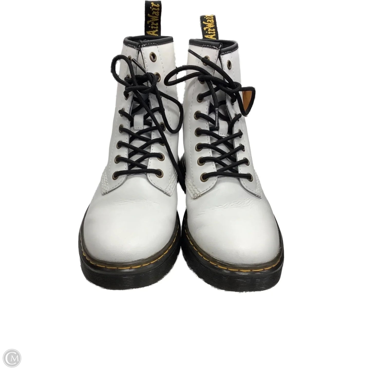 Boots Combat By Dr Martens In White, Size: 8