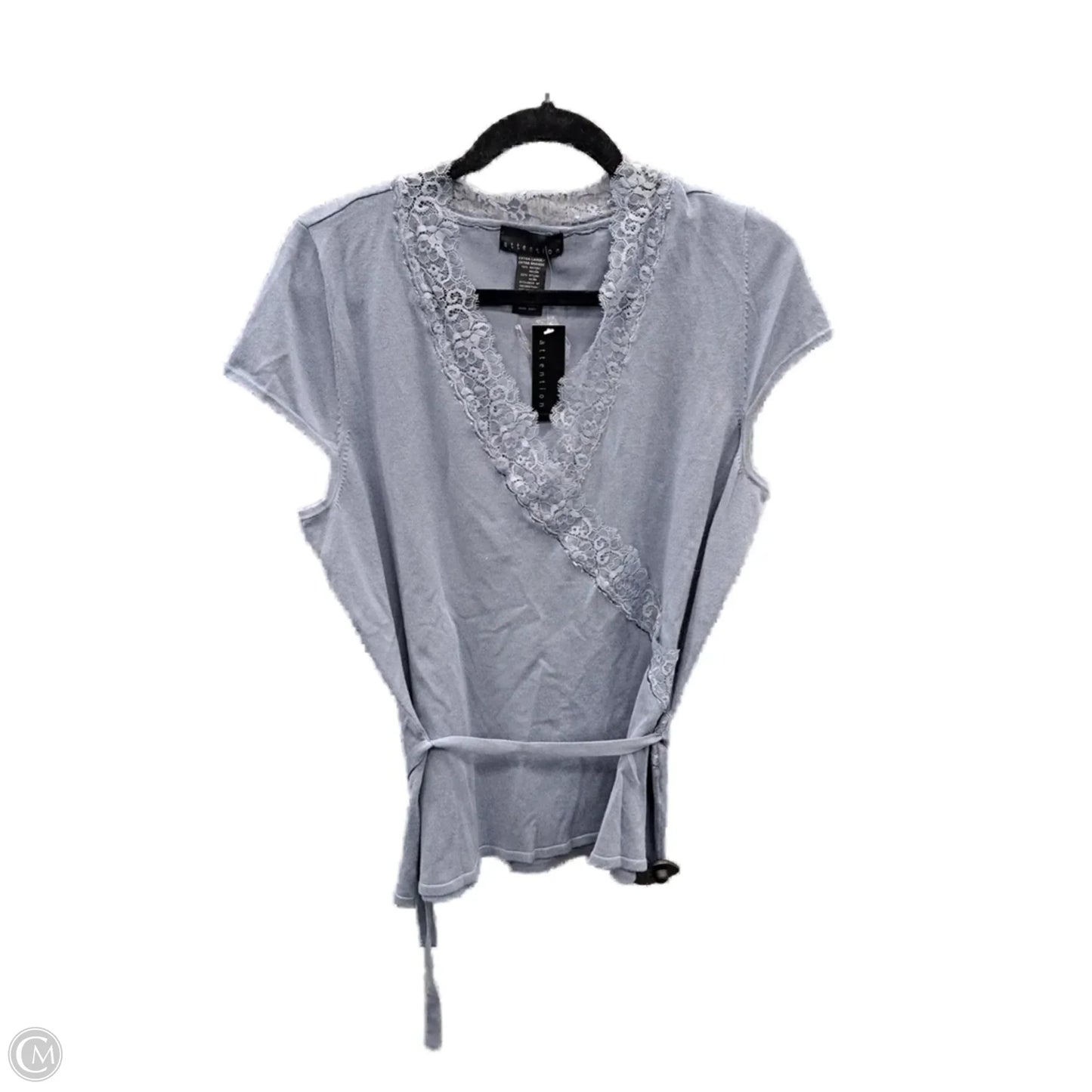 Top Short Sleeve By Attention In Blue, Size: Xl