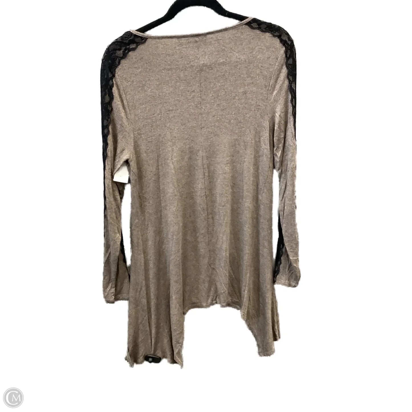 Top Long Sleeve By Apt 9 In Black & Brown, Size: S