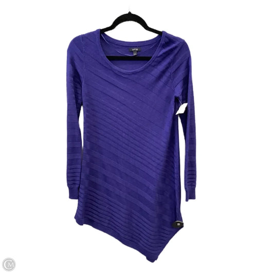 Tunic Long Sleeve By Apt 9 In Blue, Size: S