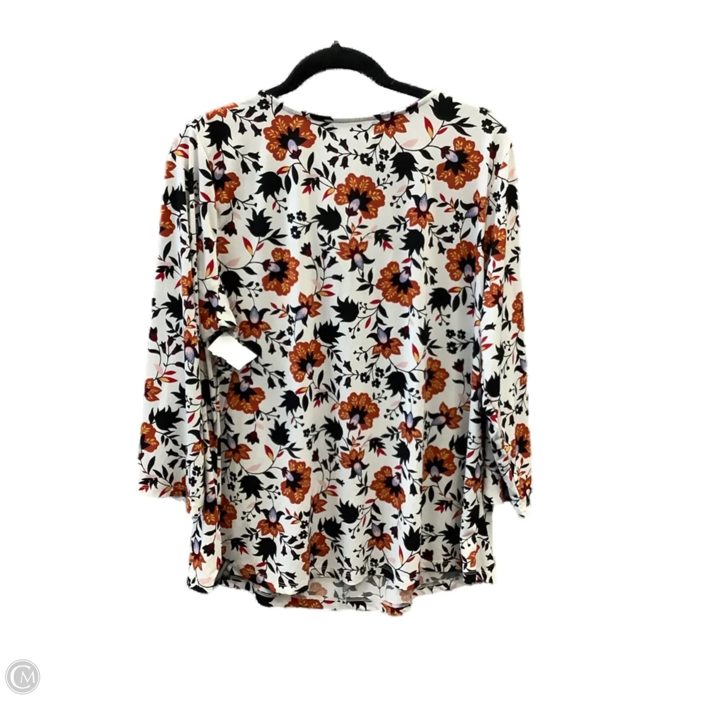 Top Long Sleeve By Liz Claiborne In Multi-colored, Size: 1x