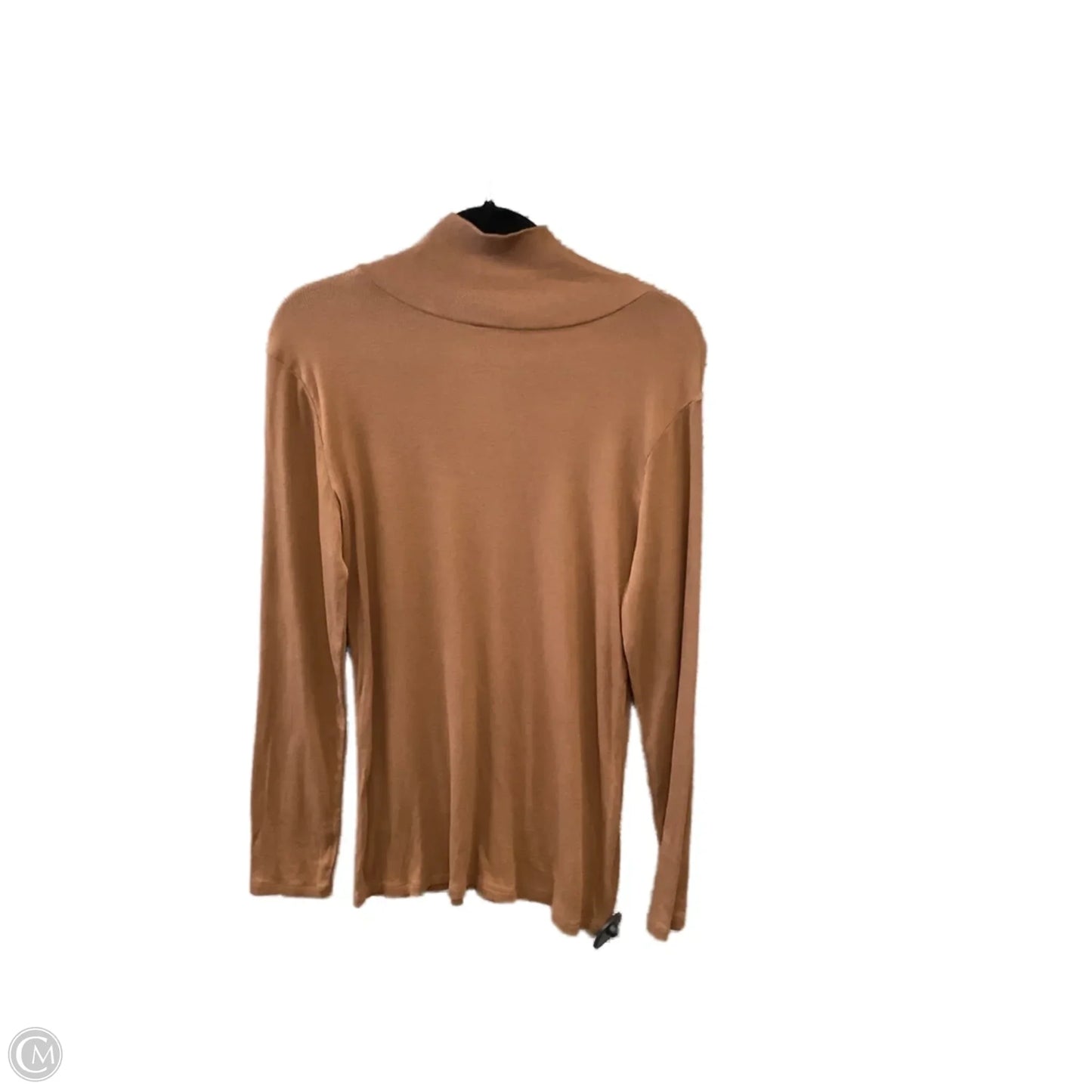 Top Long Sleeve Basic By A New Day In Brown, Size: Xxl