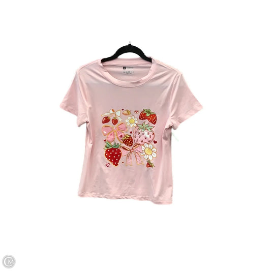 Top Short Sleeve By Clothes Mentor In Pink, Size: M