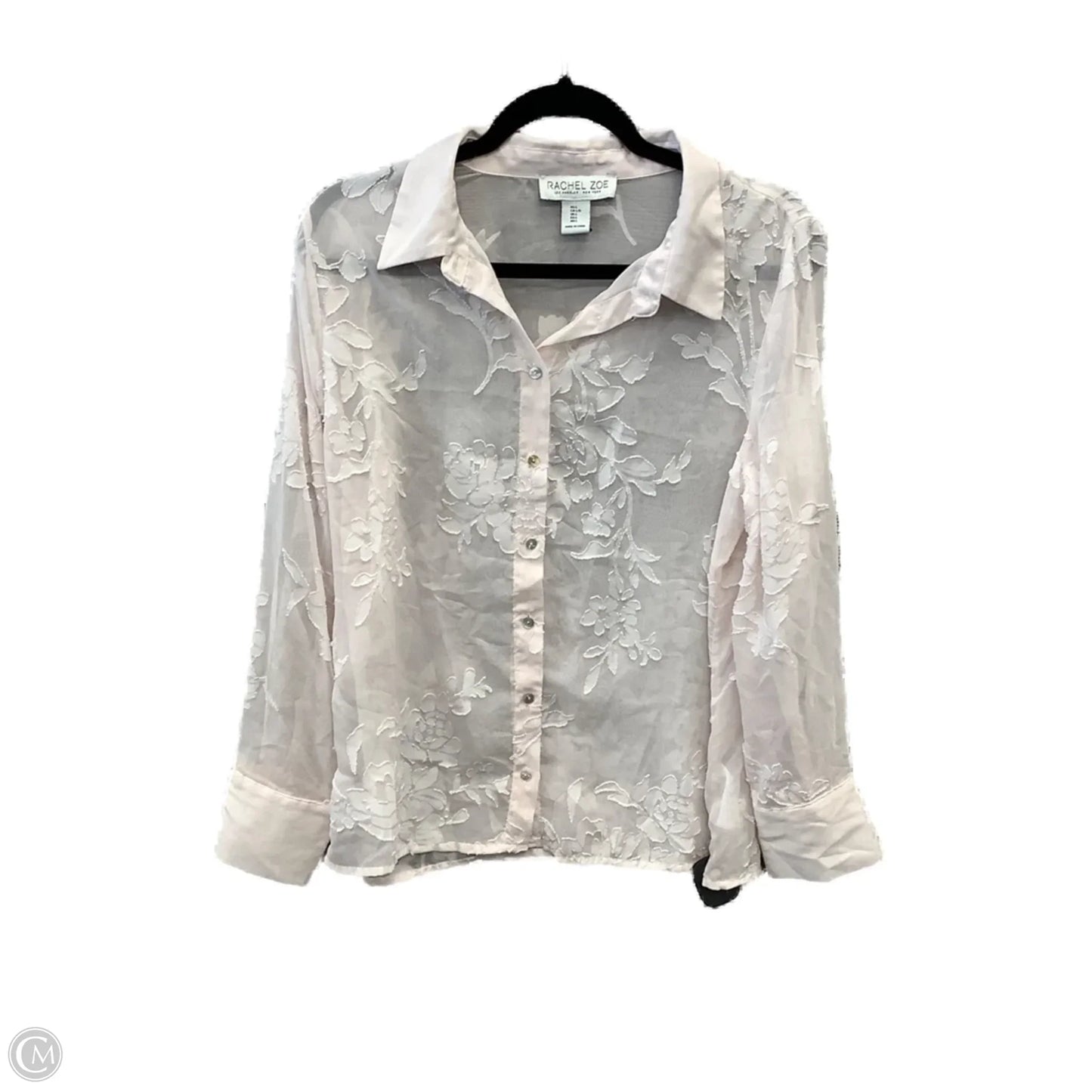 Top Long Sleeve By Rachel Zoe In Pink, Size: L