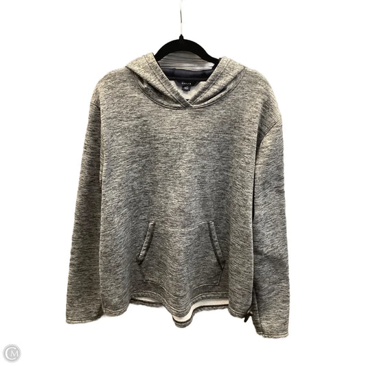 Sweatshirt Hoodie By Clothes Mentor In Grey, Size: Xxl
