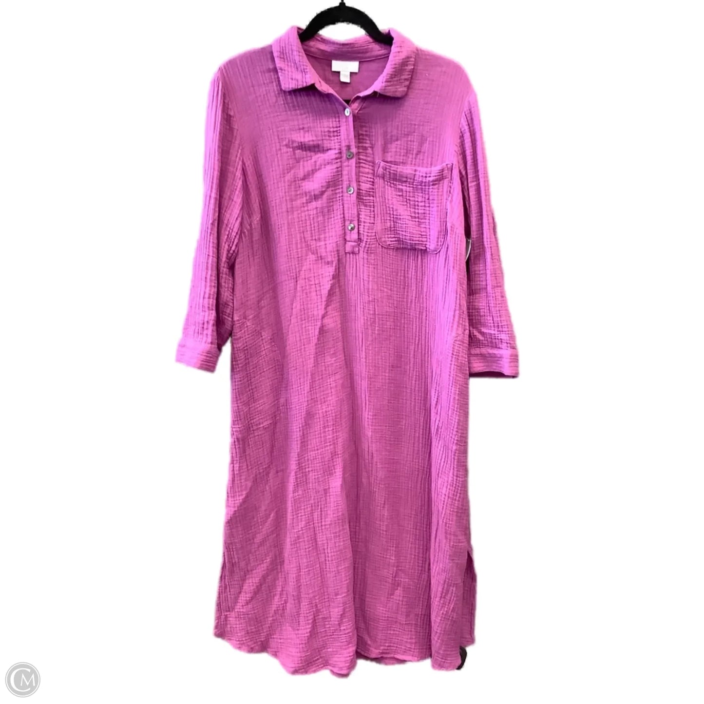 Dress Casual Midi By J. Jill In Purple, Size: Xs