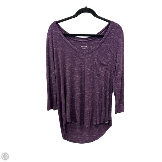 Top Long Sleeve By Merona In Purple, Size: L