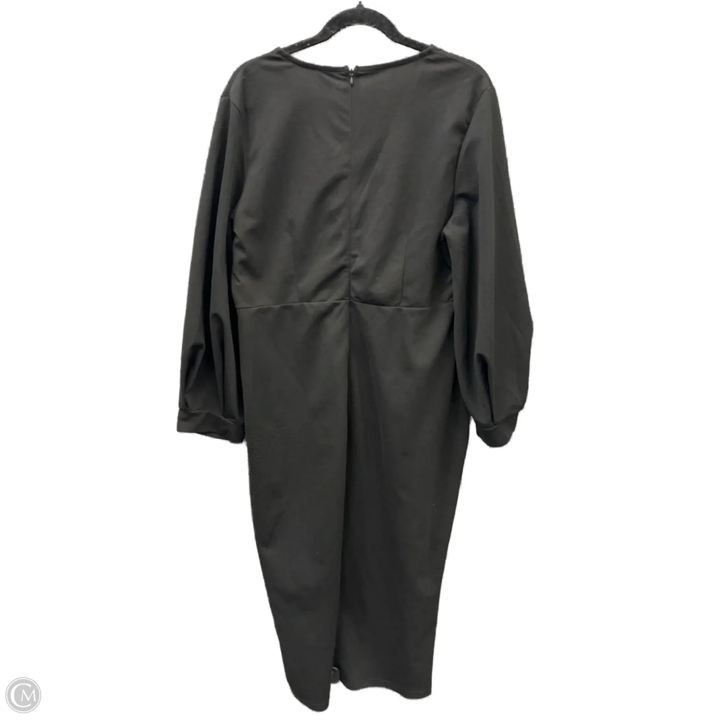 Dress Casual Midi By Clothes Mentor In Black, Size: 2x