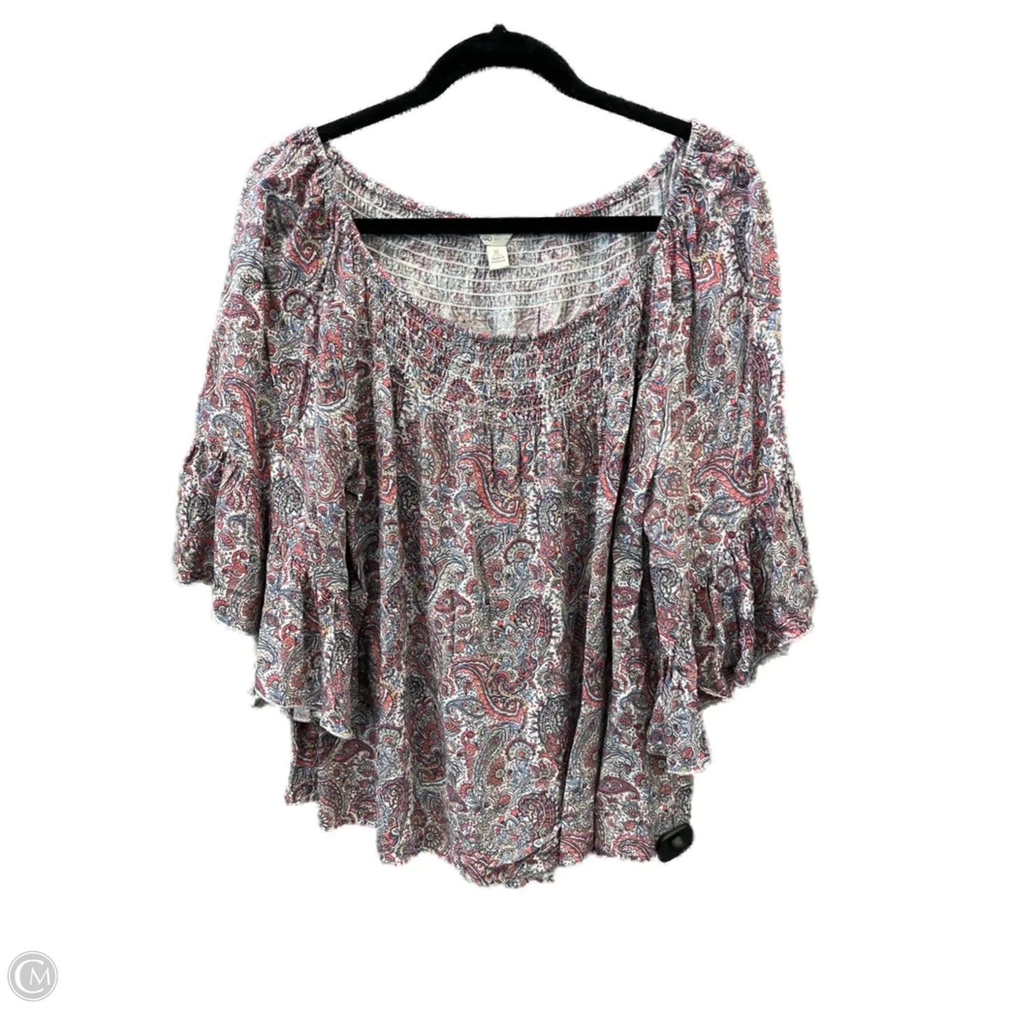 Top Long Sleeve By Cato In Multi-colored, Size: Xl