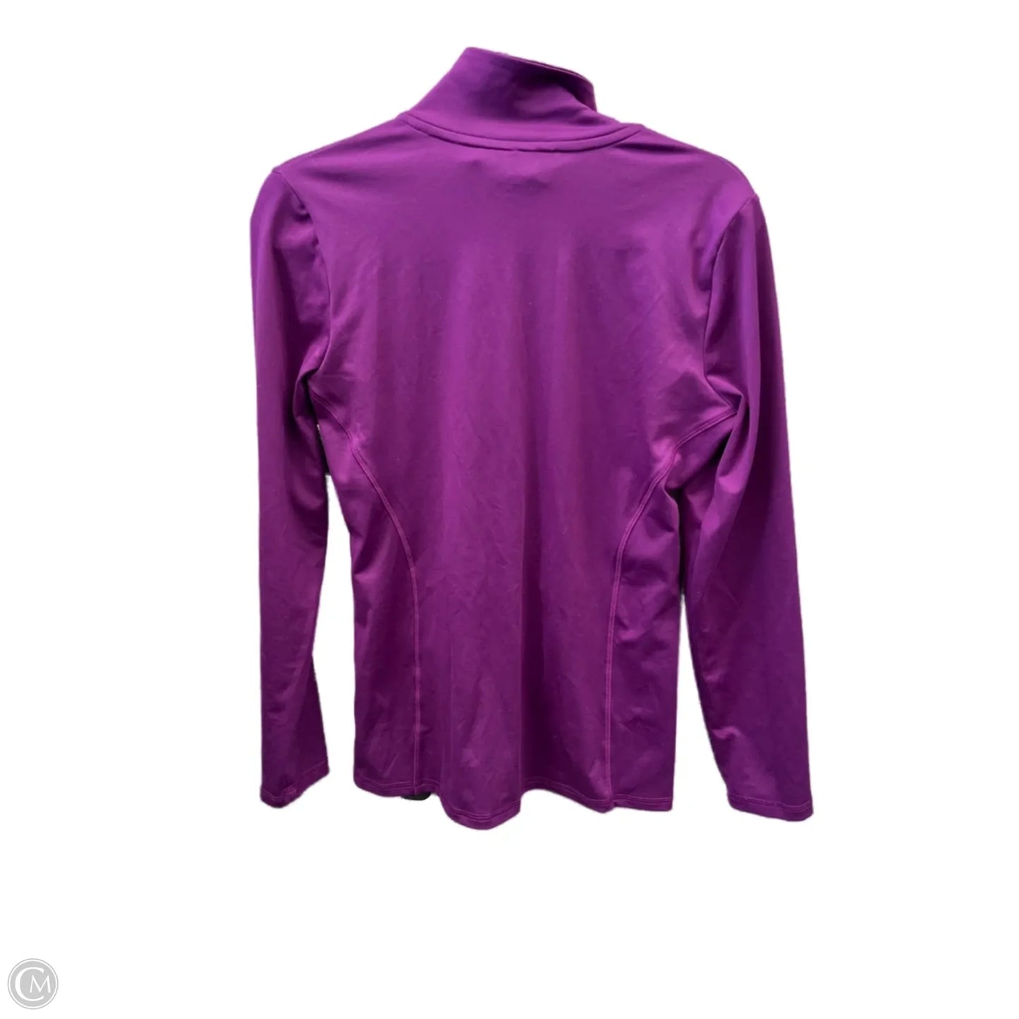 Athletic Top Long Sleeve Collar By Champion In Purple, Size: S