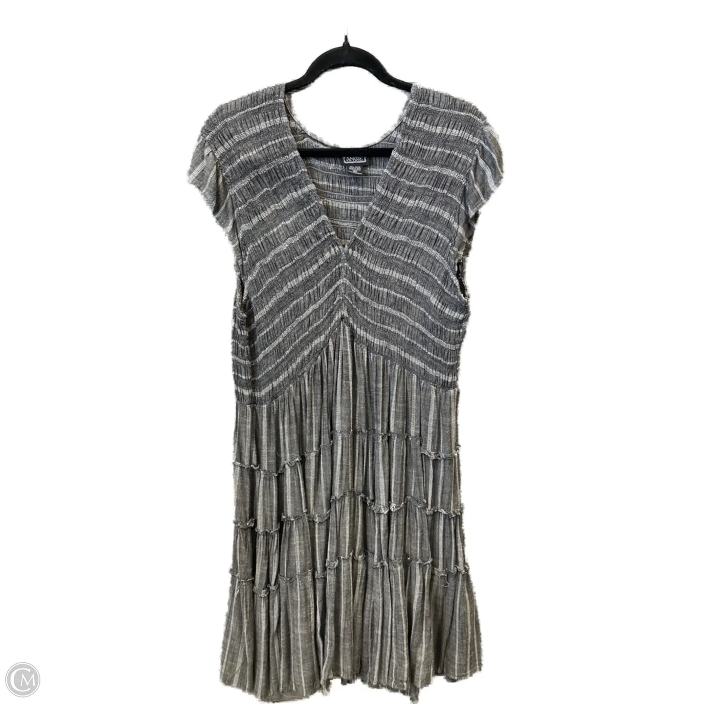 Dress Casual Midi By Angie In Grey, Size: 2x