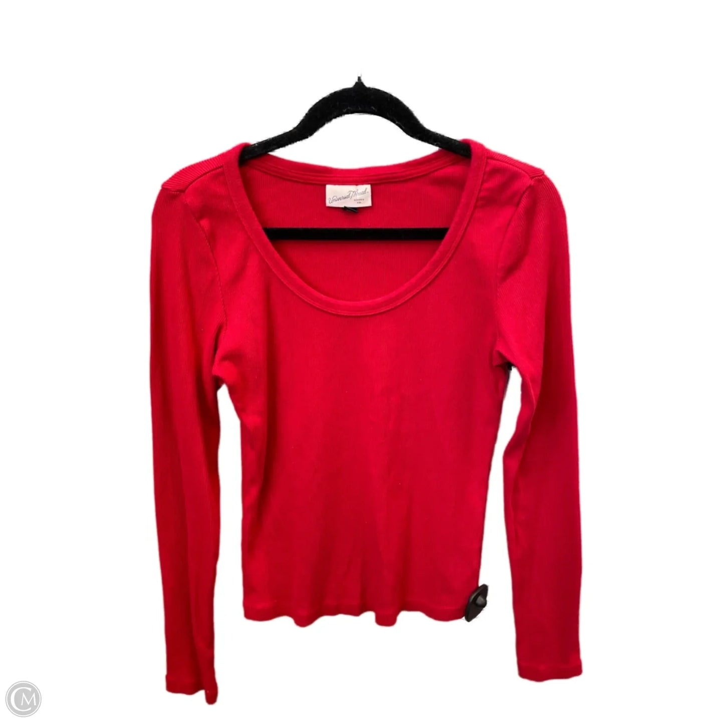 Top Long Sleeve By Universal Thread In Red, Size: M