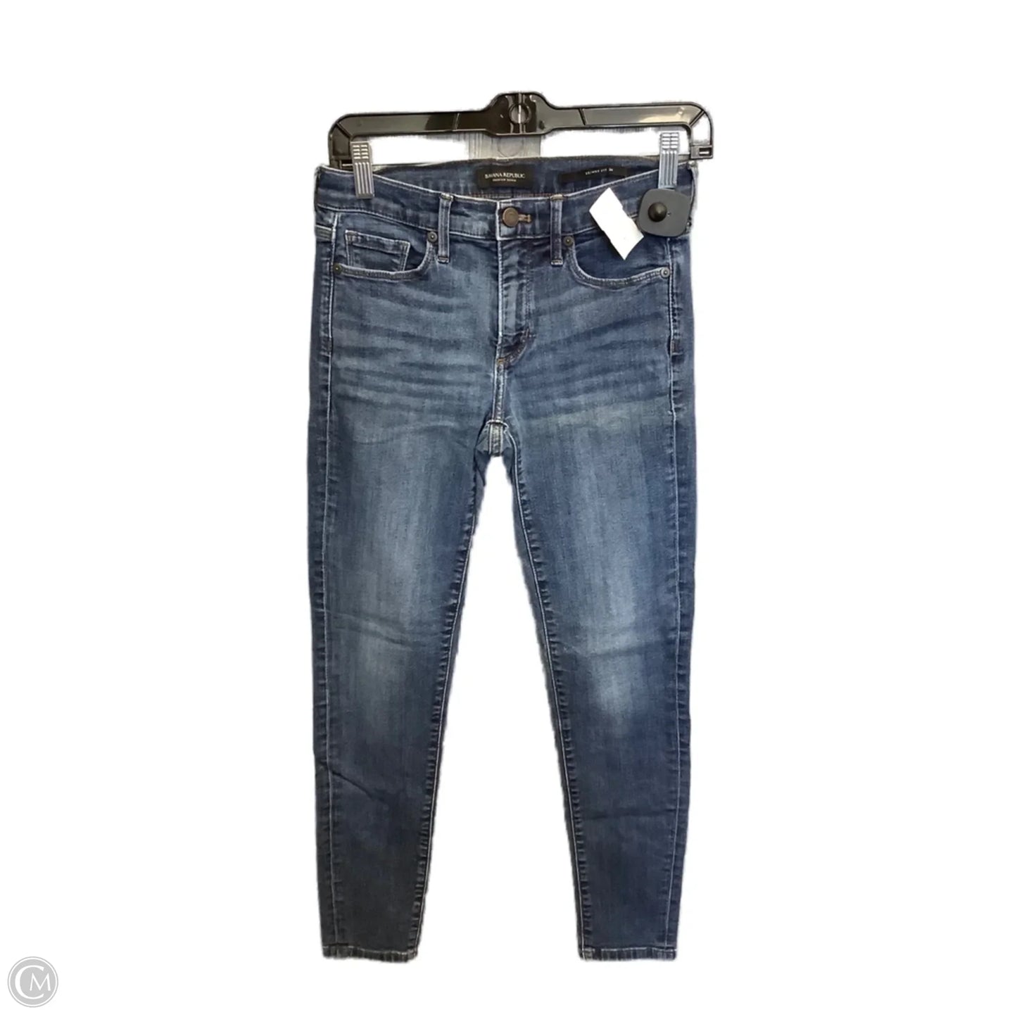 Jeans Skinny By Banana Republic In Blue Denim, Size: 2