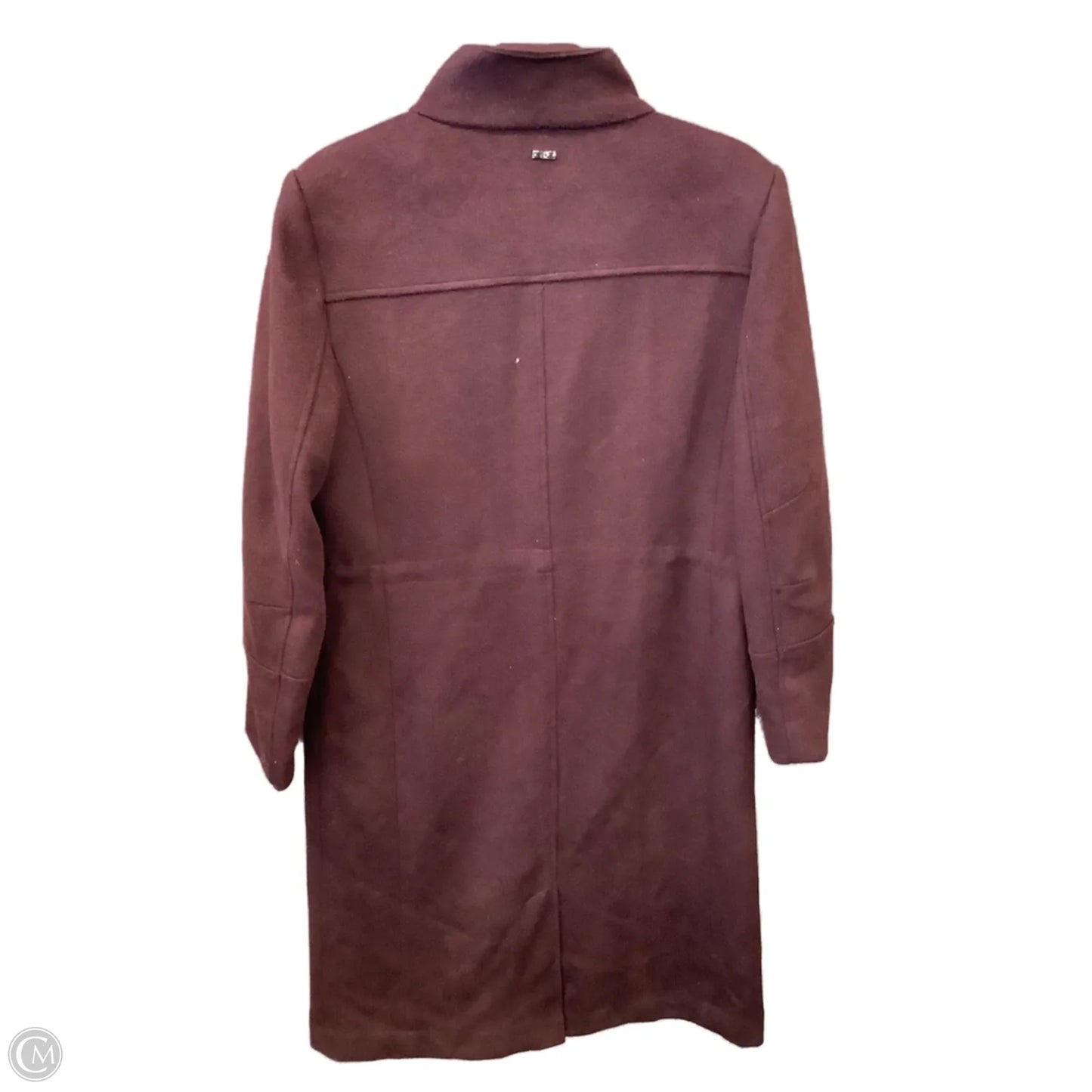 Coat Trench Coat By Calvin Klein In Purple, Size: M