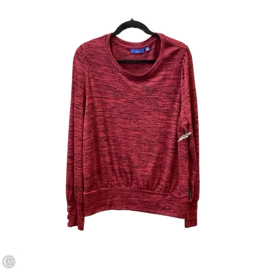 Top Long Sleeve By Apt 9 In Red, Size: Xxl