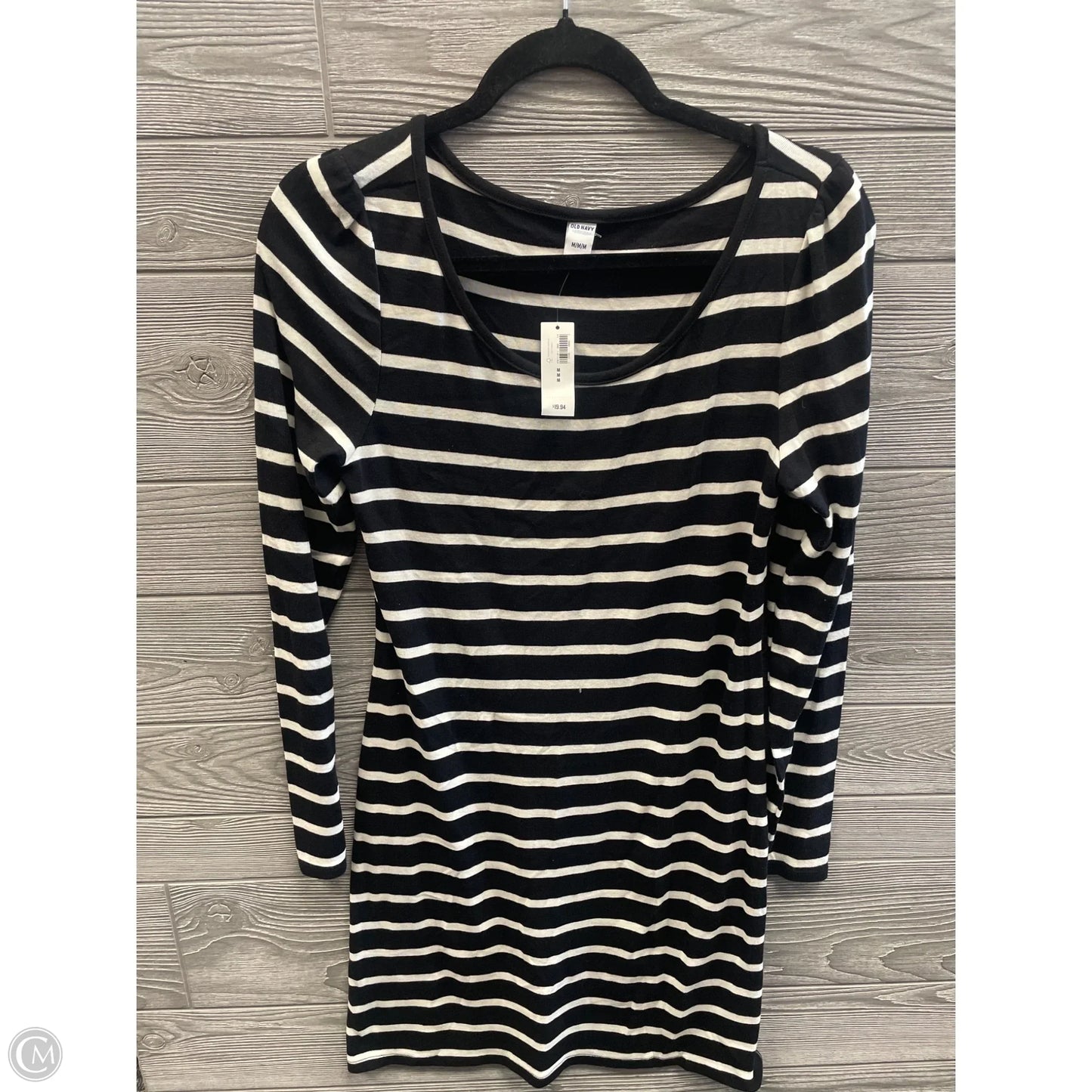 Dress Casual Midi By Old Navy In Striped Pattern, Size: M