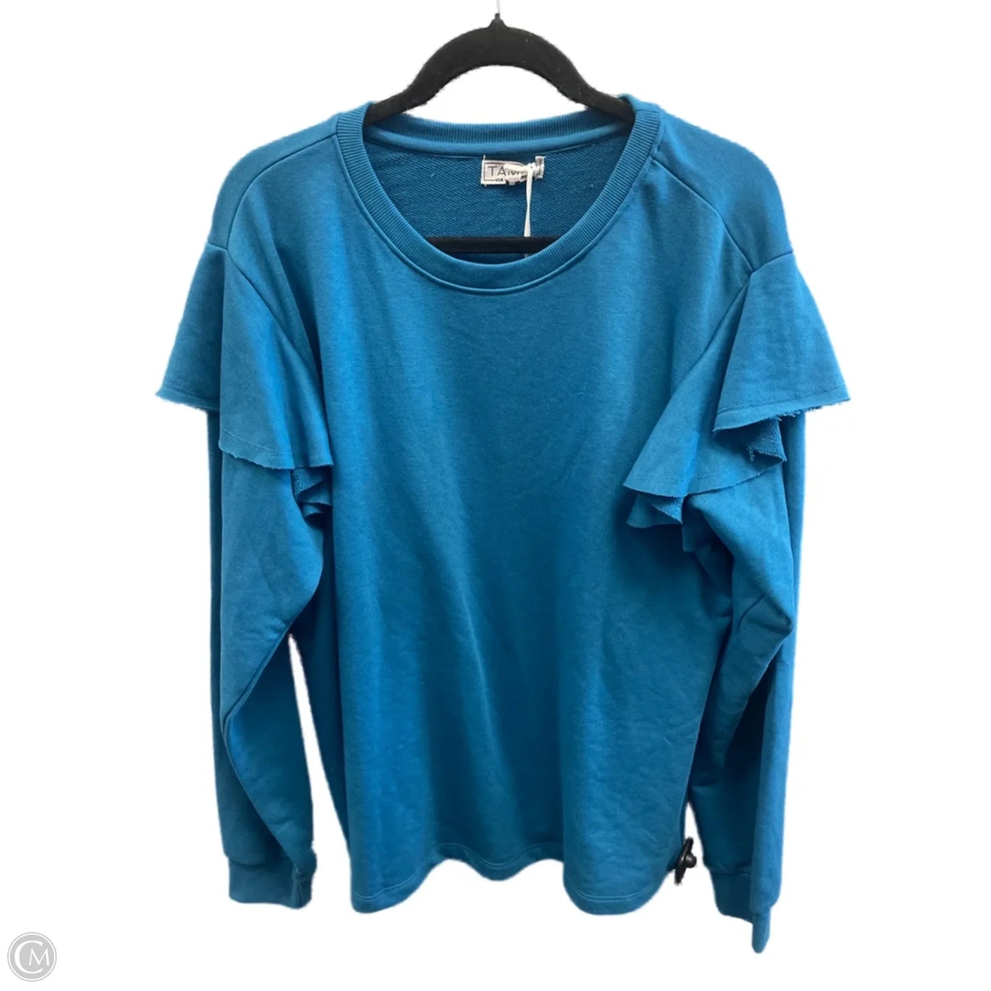 Top Long Sleeve By Clothes Mentor In Blue, Size: Xl