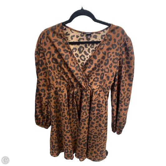 Dress Casual Midi By Shein In Animal Print, Size: L