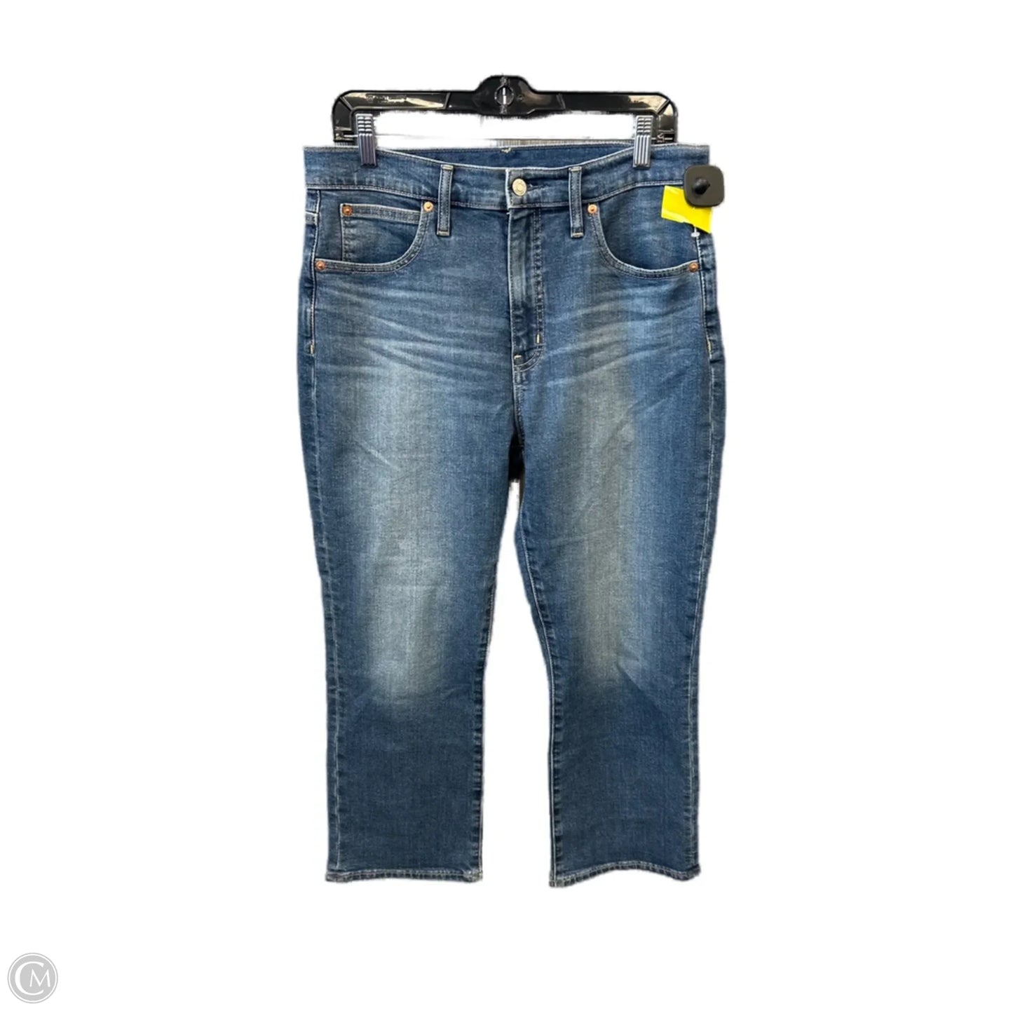 Jeans Straight By Gap In Blue Denim, Size: 12