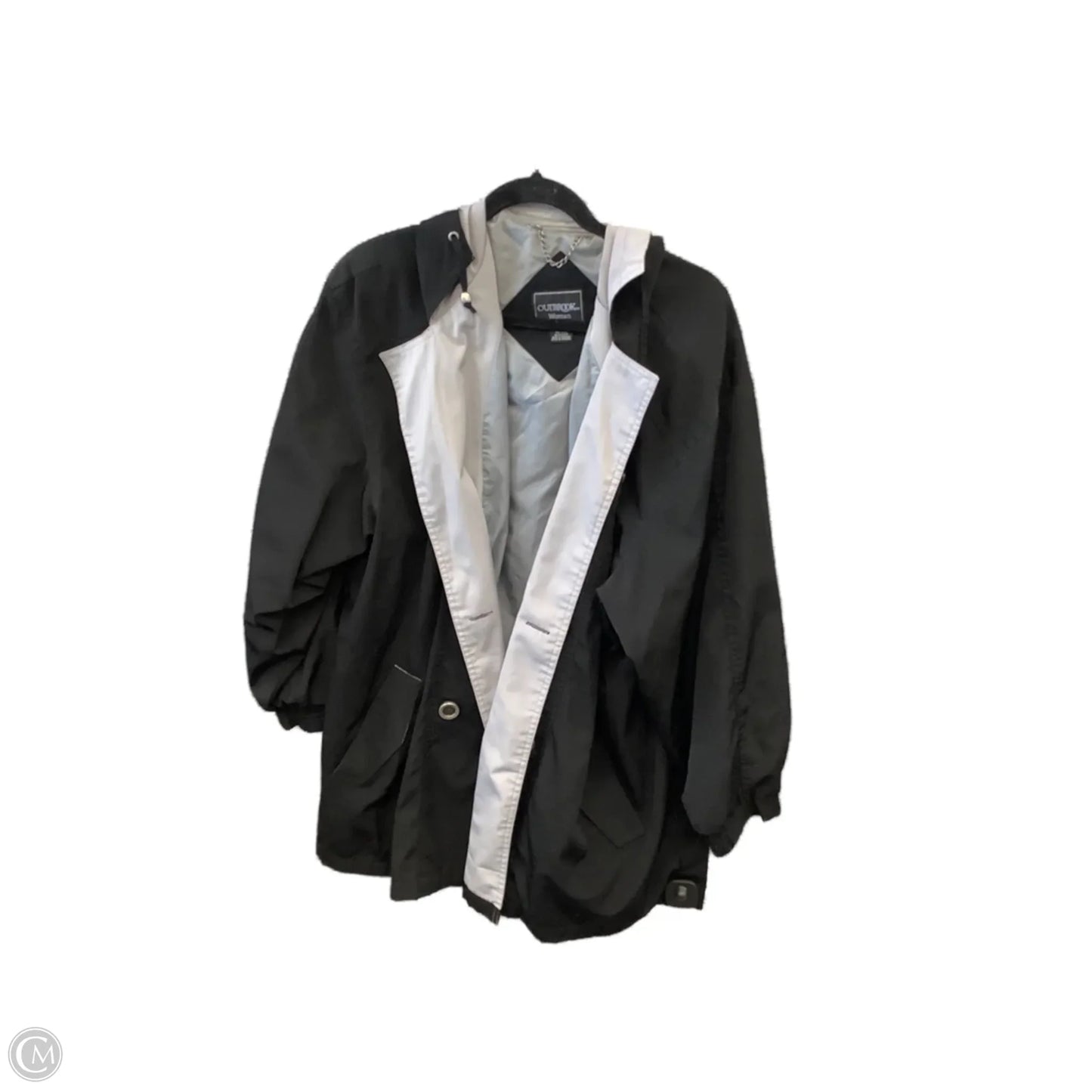 Jacket Utility By Clothes Mentor In Black, Size: 1x