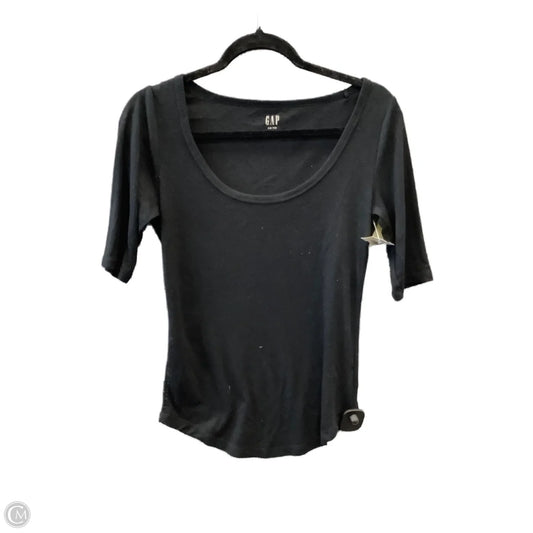 Top Short Sleeve By Gap In Black, Size: S