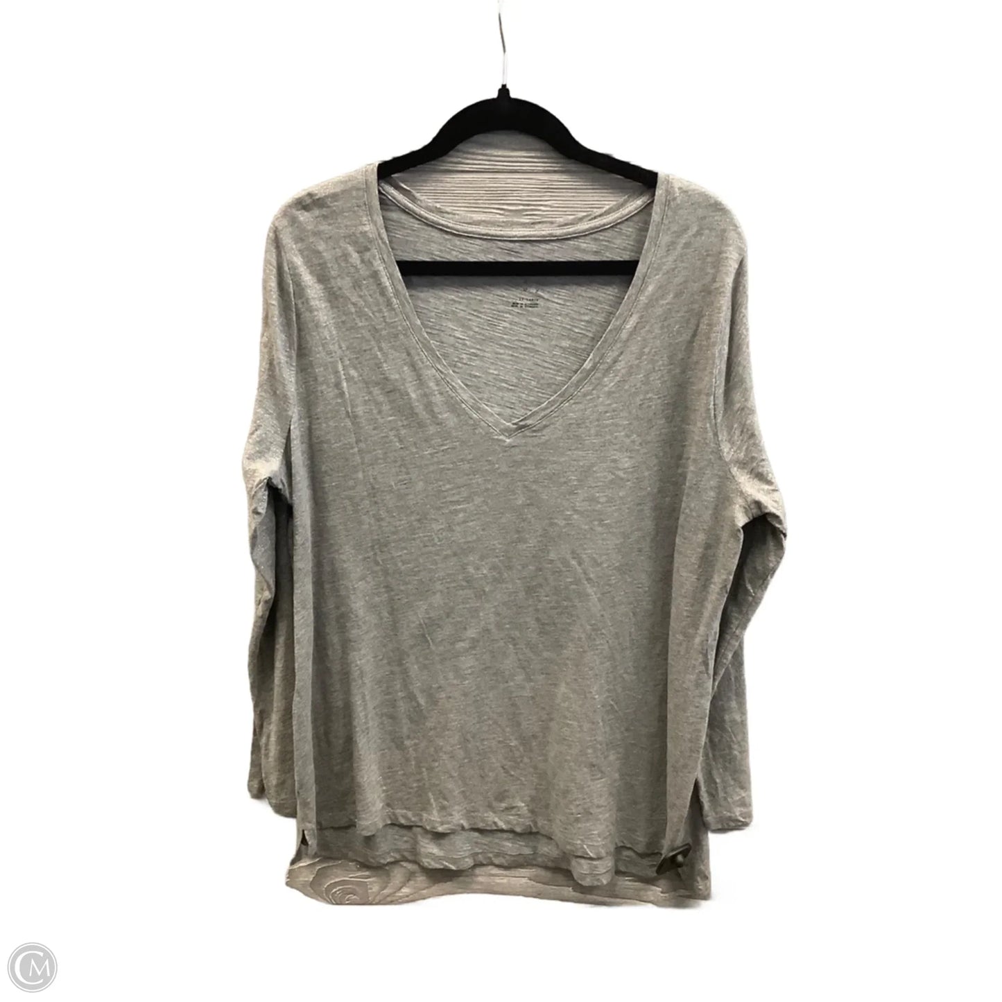 Top Long Sleeve By A New Day In Grey, Size: Xxl
