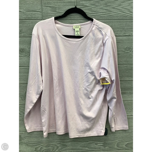 Top Long Sleeve Basic By L.l. Bean In Purple, Size: 2x