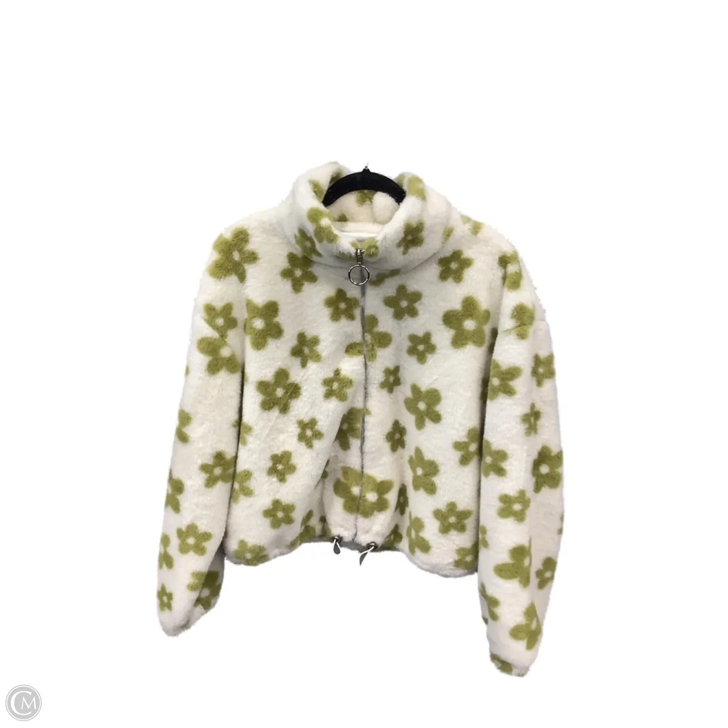 Jacket Other By Clothes Mentor In Green & White, Size: L