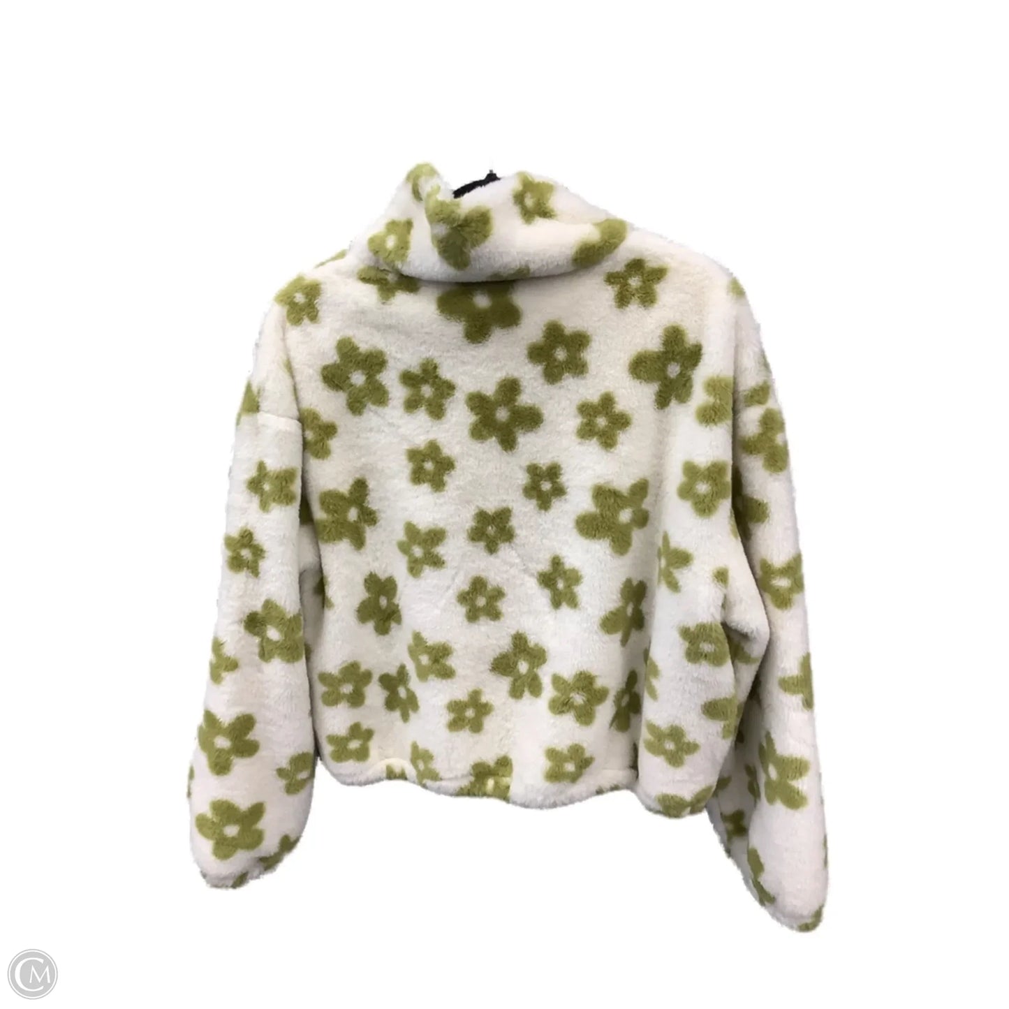 Jacket Other By Clothes Mentor In Green & White, Size: L