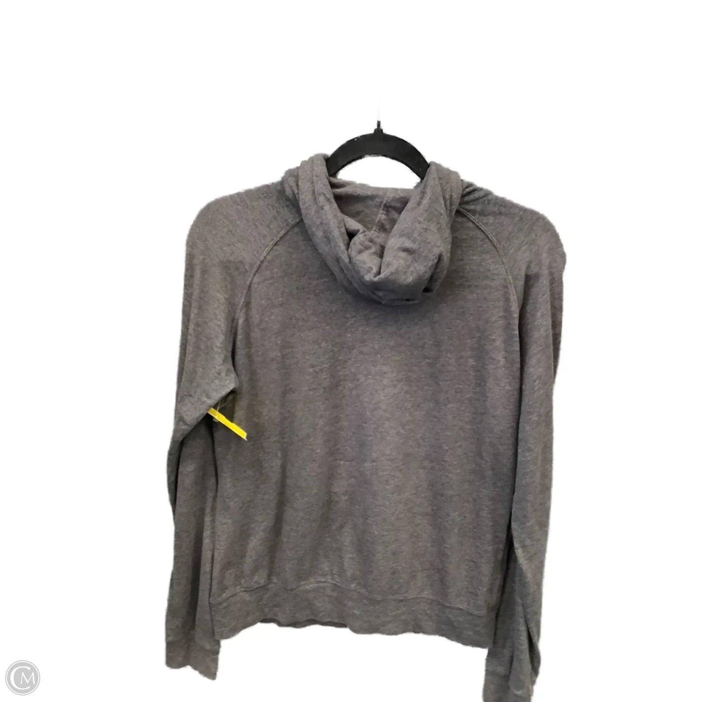 Athletic Top Long Sleeve Hoodie By Nike Apparel In Grey, Size: L