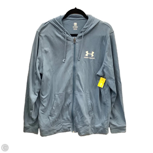 Athletic Sweatshirt Hoodie By Under Armour In Blue, Size: Xl